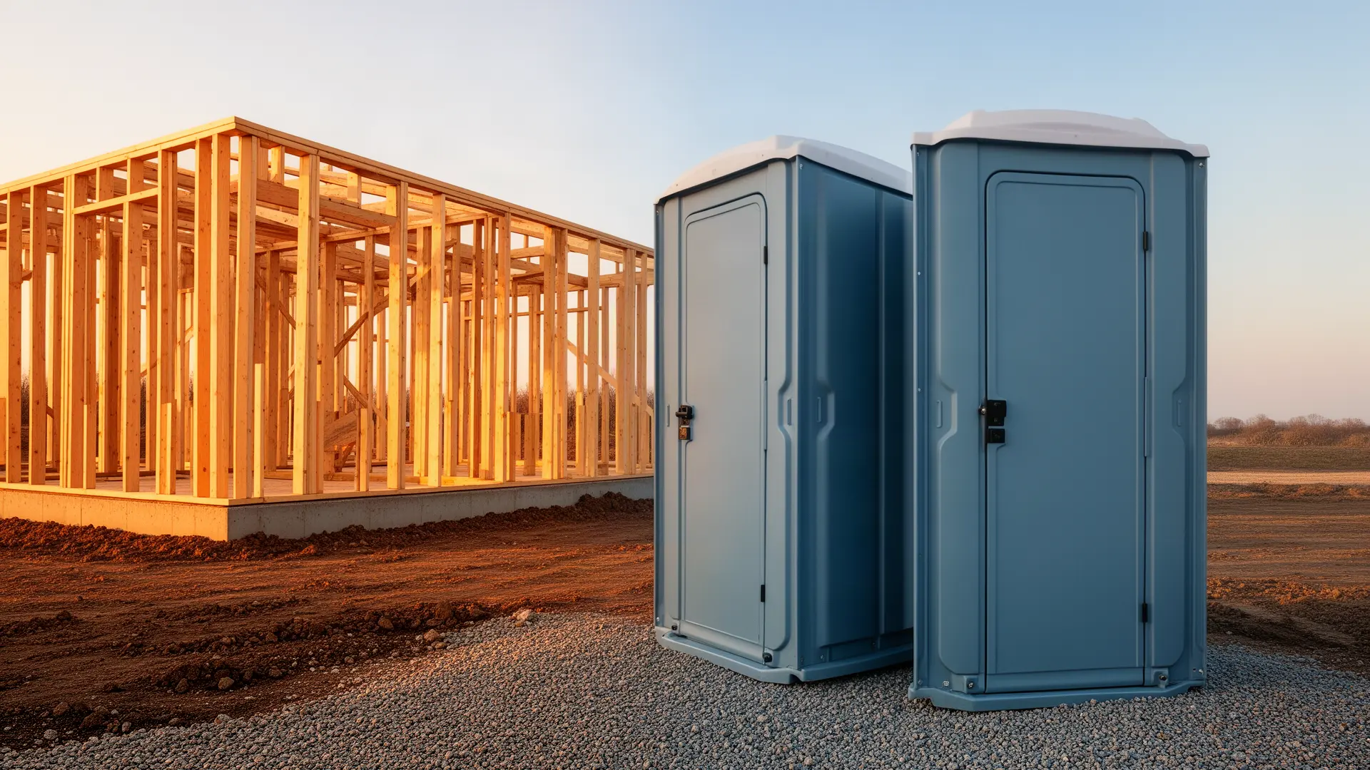 Clean porta potty unit from C & H Porta Potty Rental in Clearwater, FL
